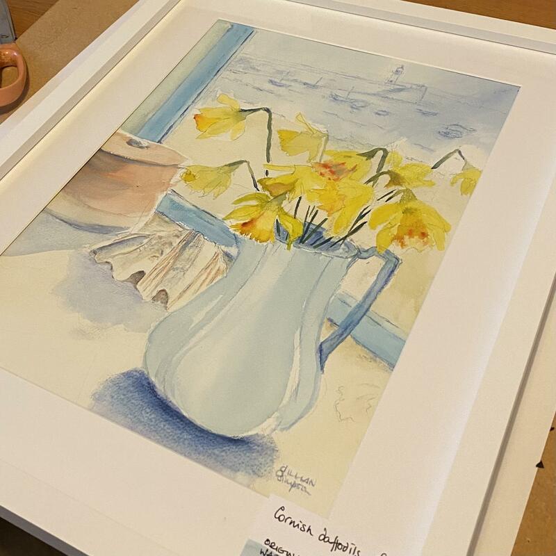 Cornish daffodils - Watercolour