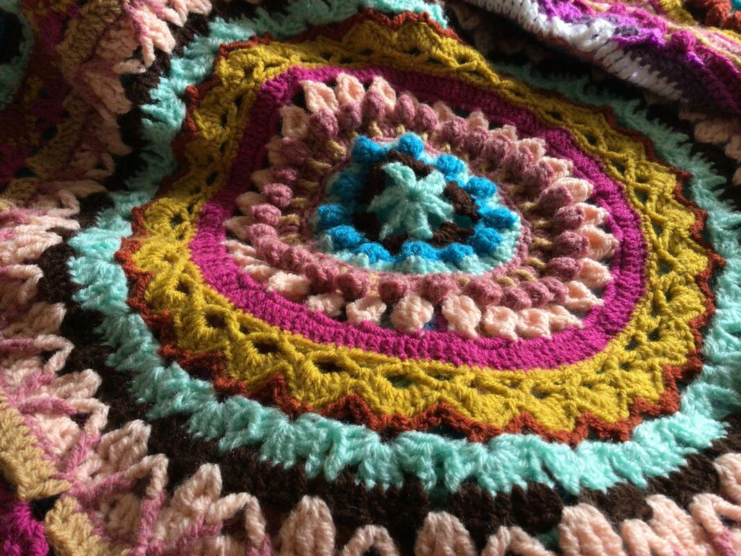 Multicoloured blanket