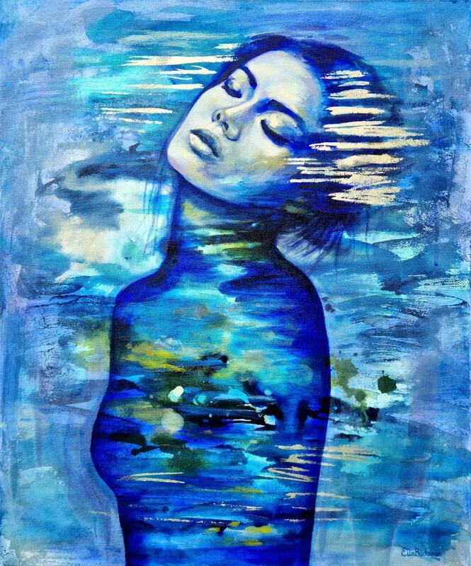 Peace of mind, mixed media oil