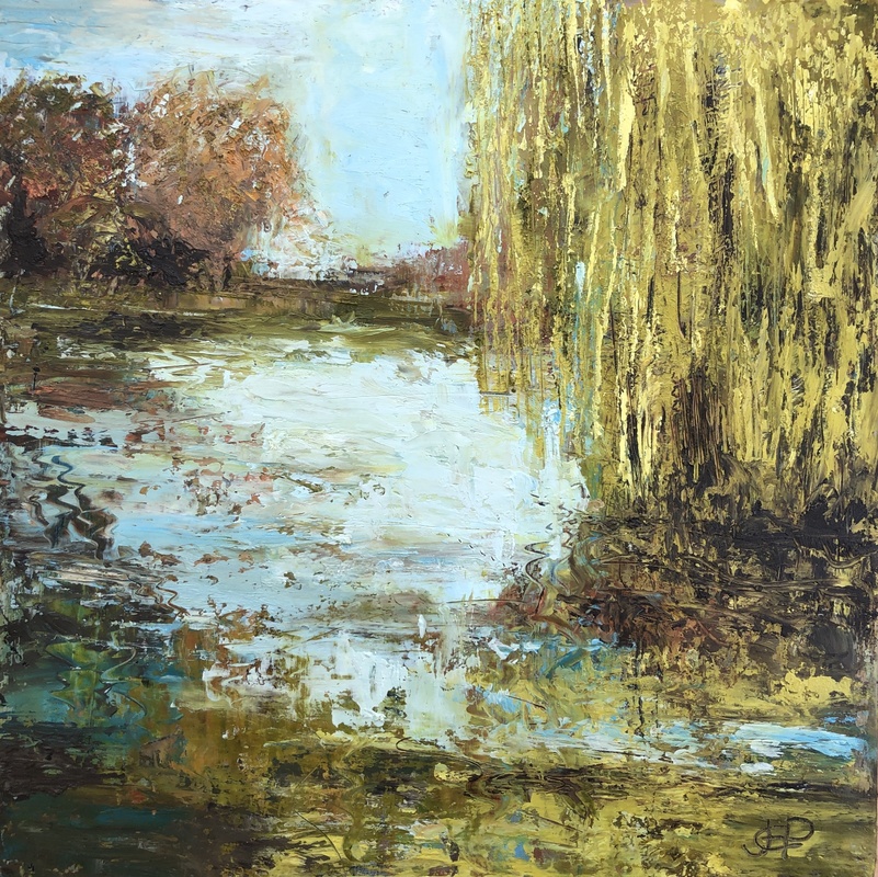 Willow Banks Oil Painting by Jane Powell