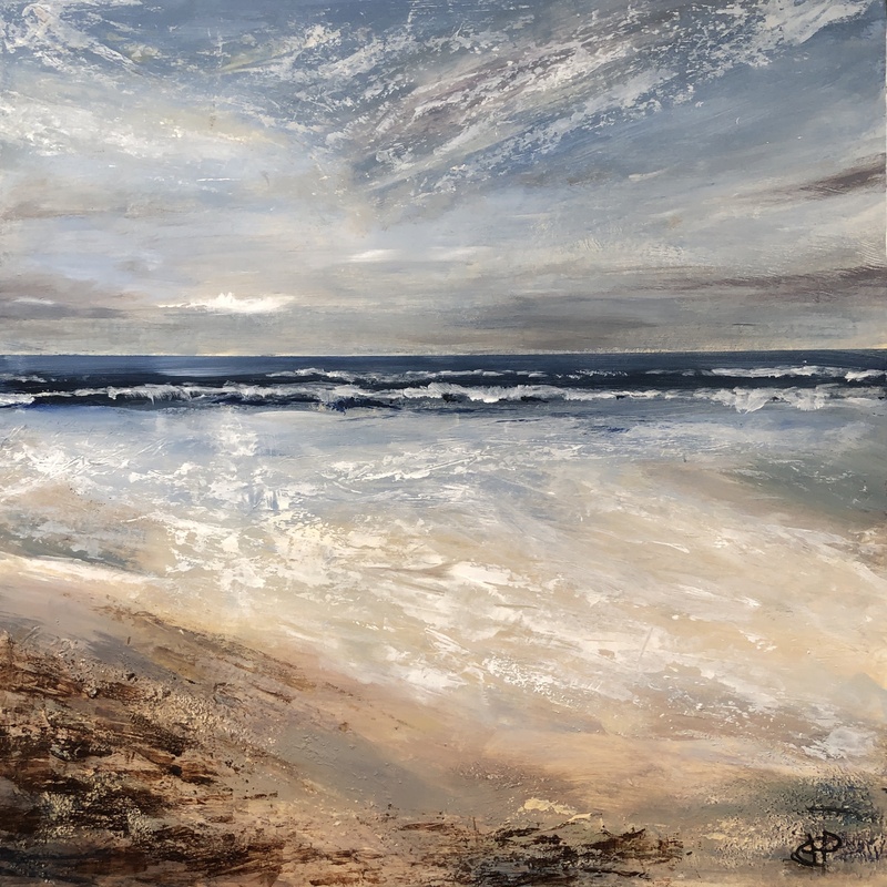 Rising Tide Acrylic Painting by Jane Powell