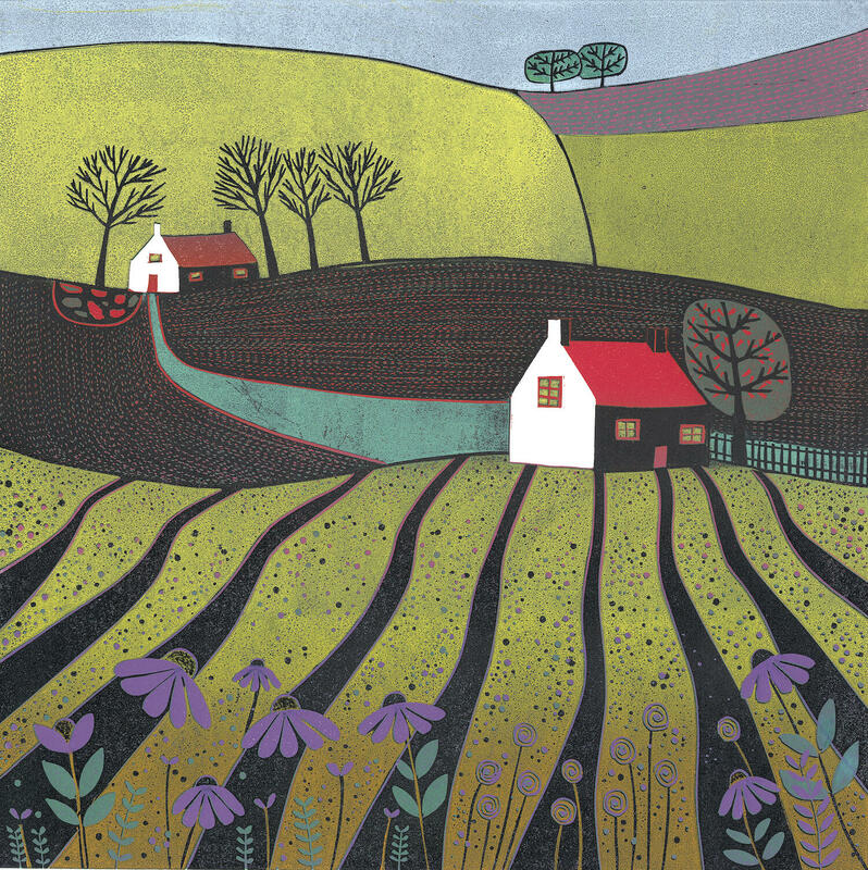 'A Glorious Spring Day' | Reduction Linocut Print