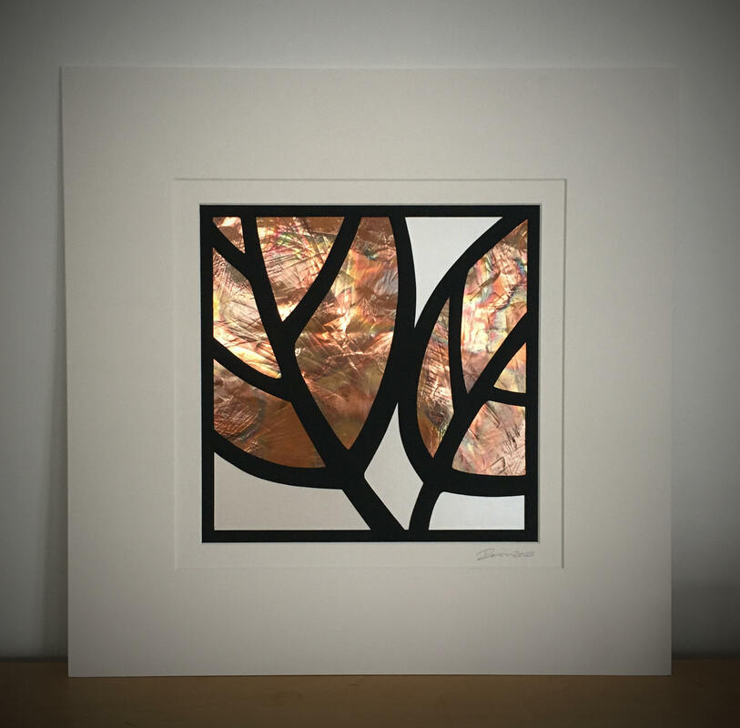 Copper Leaves by Richard Webb  (Hand Cut Originals)