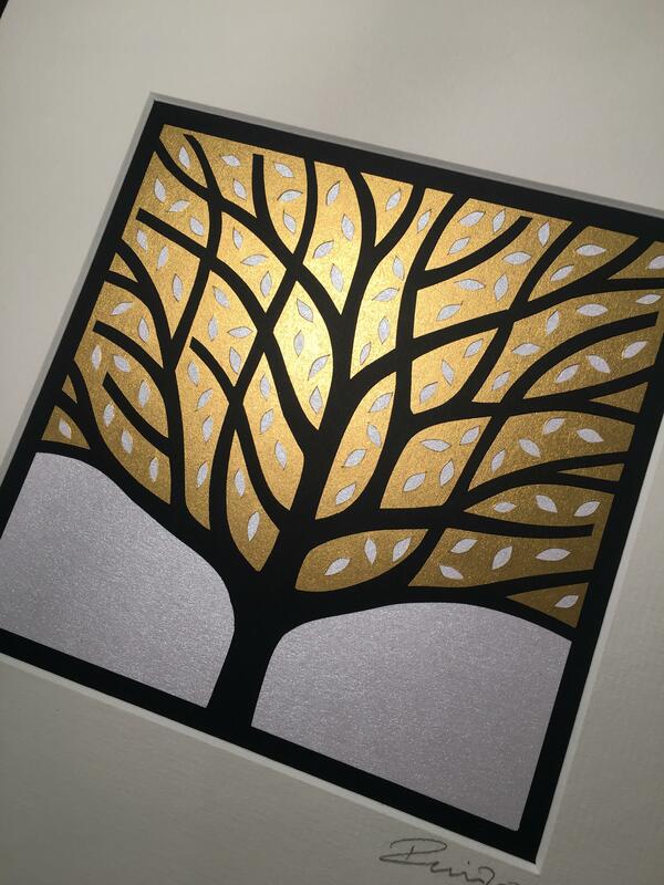 Golden Tree by Richard Webb  (Hand Cut Originals)