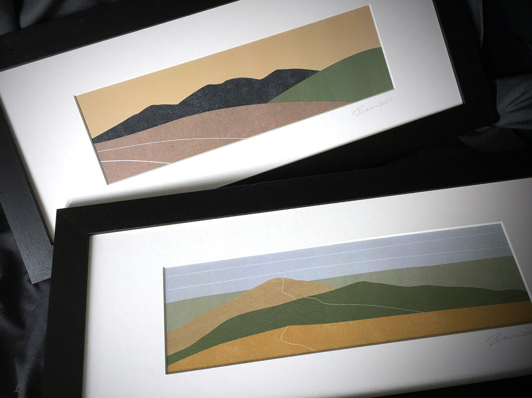 Malvern Landscapes by Richard Webb  (Hand Cut Originals)
