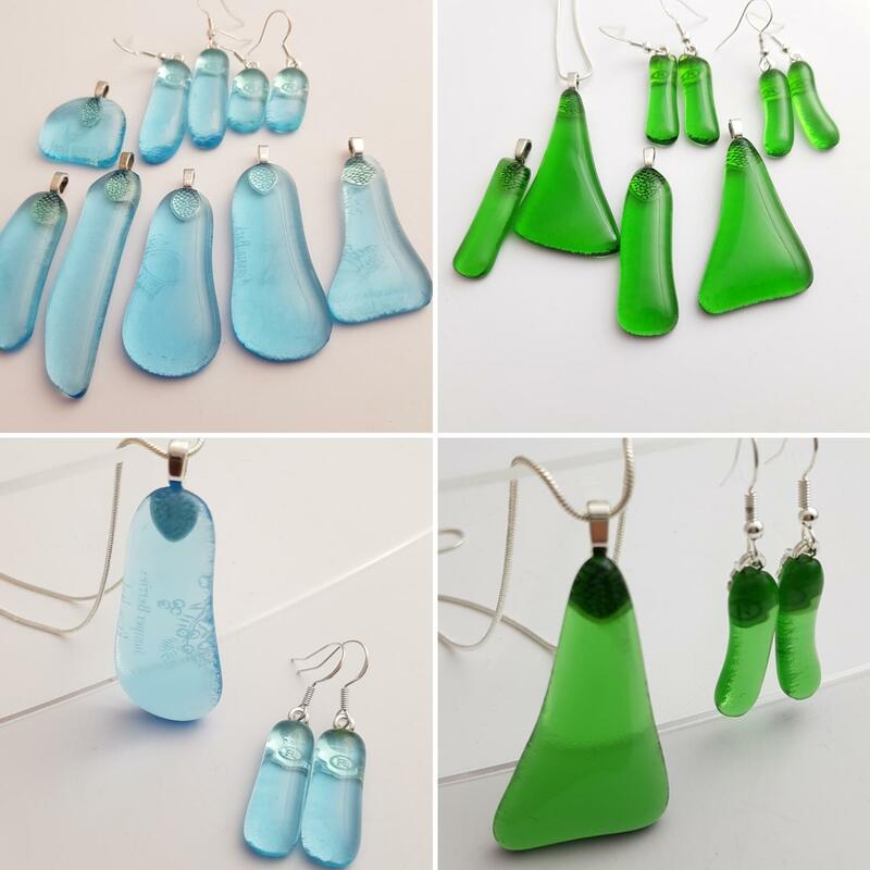 Recycled gin bottles!