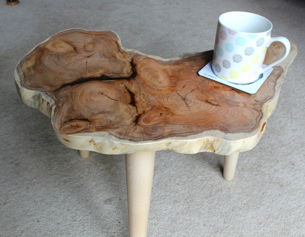Yew side table