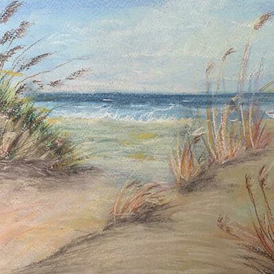 Sand Dunes in soft pastels