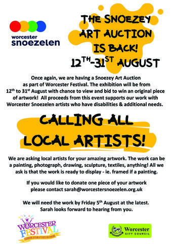 Calling All Local Artists!