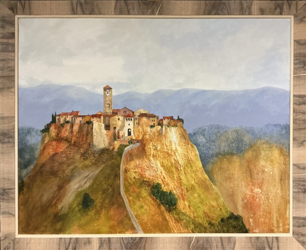 Civita di Bagnoregio,precarious village built on a volcano,Italy