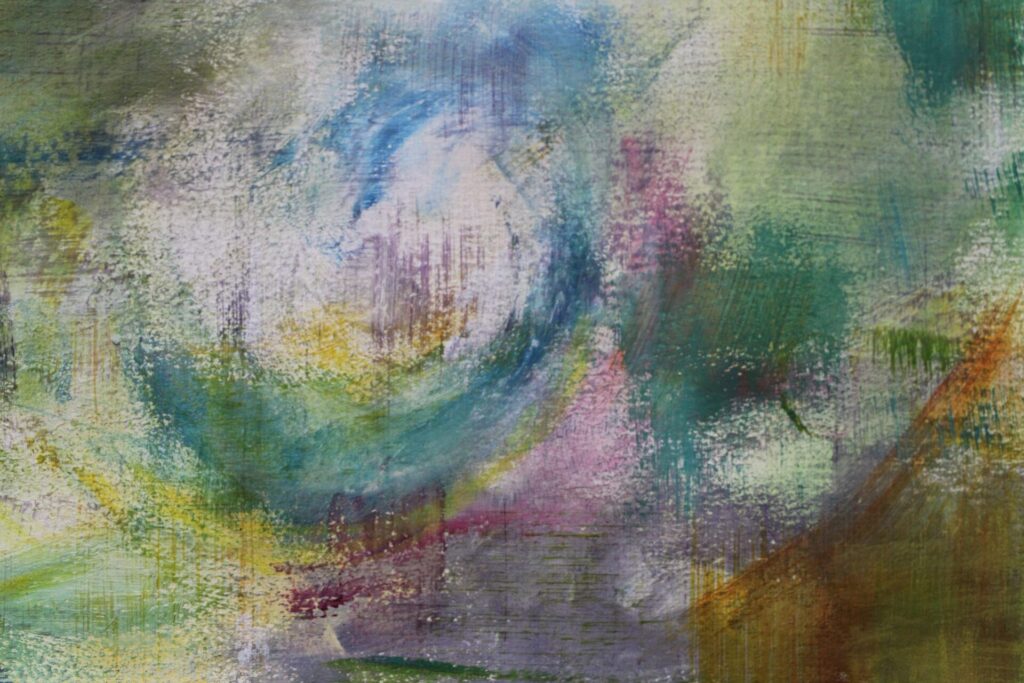 Detail from an acrylic painting