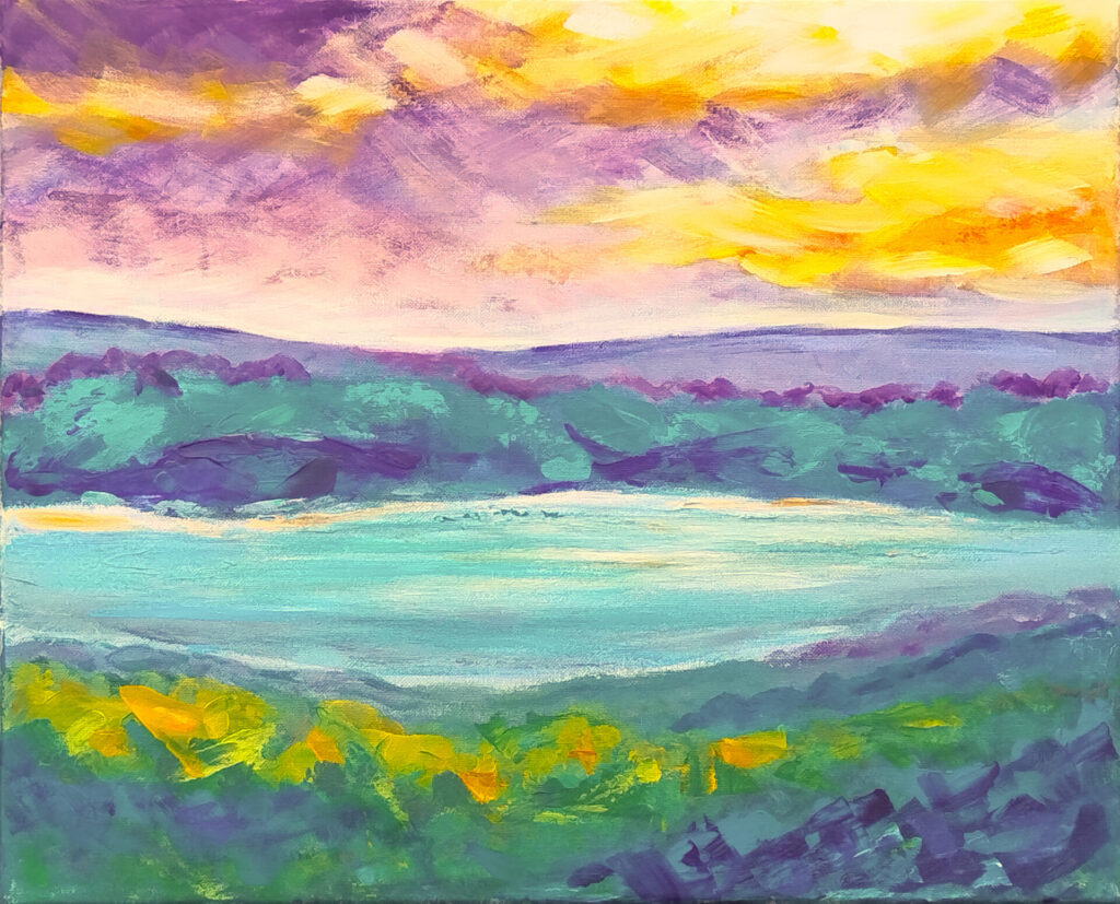 Bright Evening Landscape