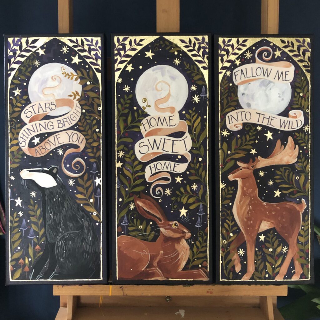Three Wild Creatures, by Araminta Fogden.