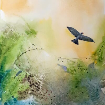 Jean Croft - Morning has Broken.  Watercolour