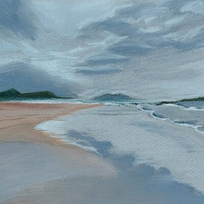 Bren Henderson - Luskentyre beach, Harris. Pastel on paper