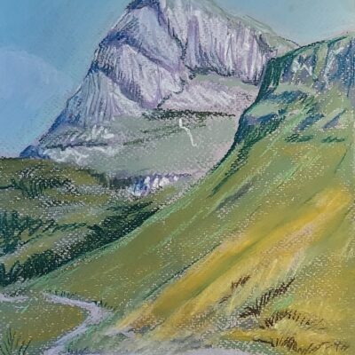 Bren Henderson - Talisker Bay, Skye. Pastel on paper