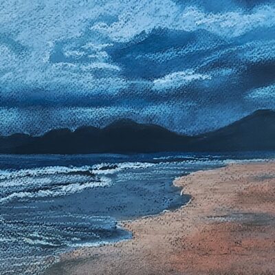 Bren Henderson - Luskentyre beach, Harris. Pastel on paper