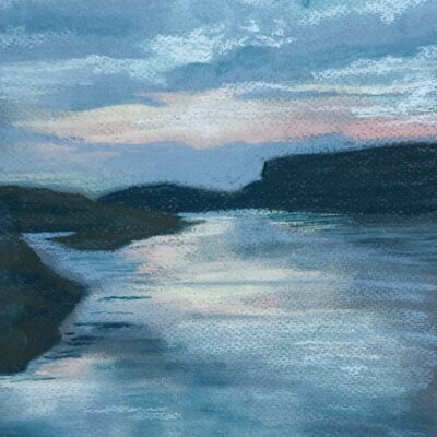 Bren Henderson - Lewis, Outer Hebrides. Pastel on paper