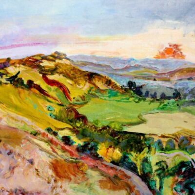 Susan Edwards MA FRSA - The Spirit in the Malverns, Oil on Linen,  88 x 74 cm