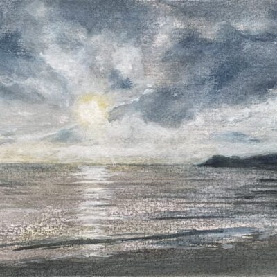 Gillian Simpson - And there was light - watercolour and ink