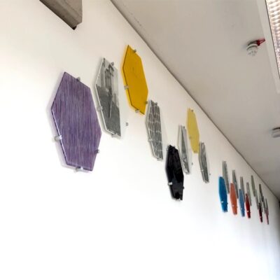 Adam Hussain - Construction Installation - Kiln-formed Glass - Coventry University - Artist in Residence