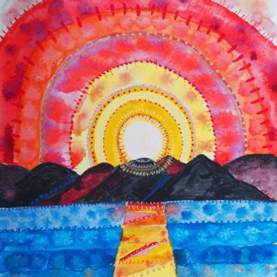 Fiona Douglas - Sunset over Aaron