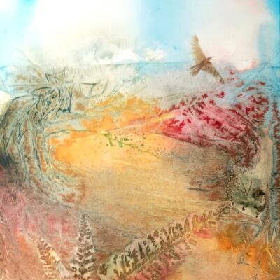 Jean Croft - Bird on the Wing. Watercolour