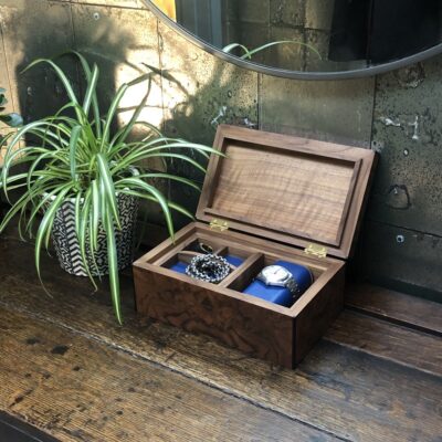 Noah Morris Bespoke - Burr Walnut Watch Box - Furniture Maker