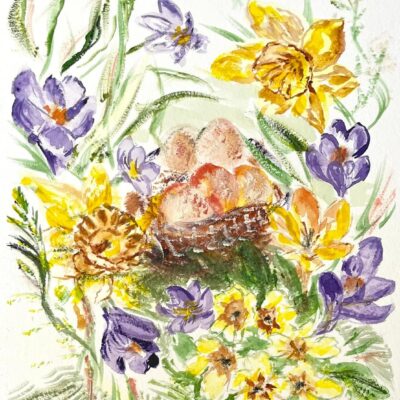 Charlotte Carver - Spring Flowers with Egg Basket (2026)