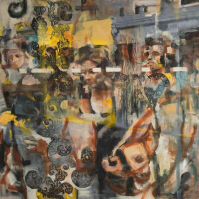 Sara Lightning - Collocations I, oil on canvas, 150 x 150 cm