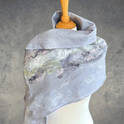 Louise Hancox - Cotswold Lavender Handmade Nuno Felt Wrap