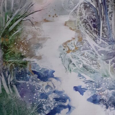 Jean Croft - December.  Watercolour