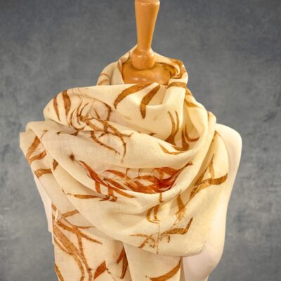 Louise Hancox - Botanical Eucalyptus Prints on Organic Merino Wool