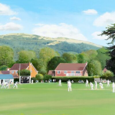 Gilly Hancock - Colwall Cricket pitch