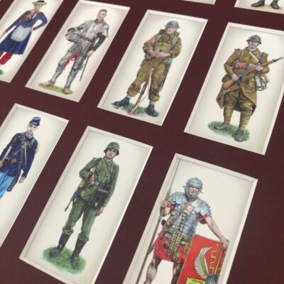 Dick Delingpole - Mounted cigarette cards, detail