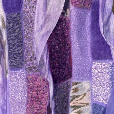 Carol Dash - Nuno felted scarf