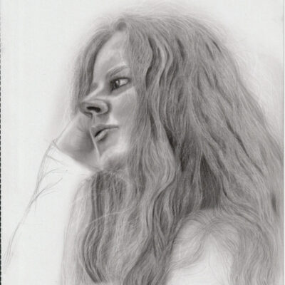 Melida Kirkup - Portrait from life, graphite pencil
