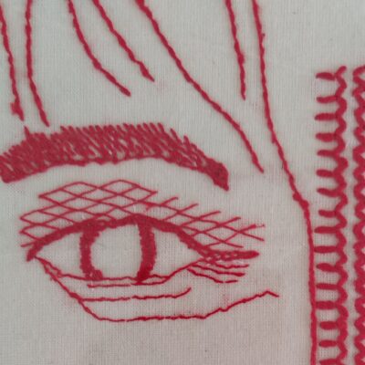 Julie Lloyd Owen - Seeing Red -self portrait