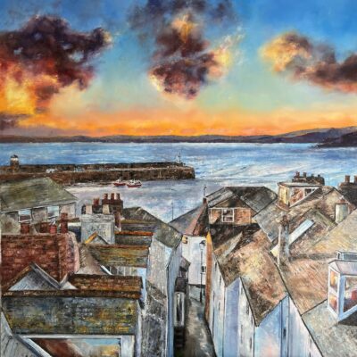 Anna Cumming - Rooftops, St Ives harbour
