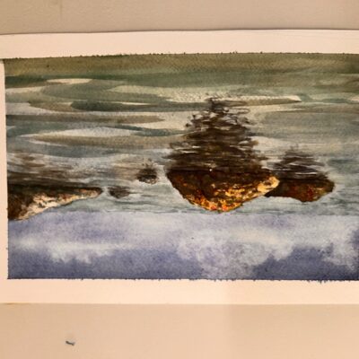 Rashu Brauchli - Rock Steady-watercolour