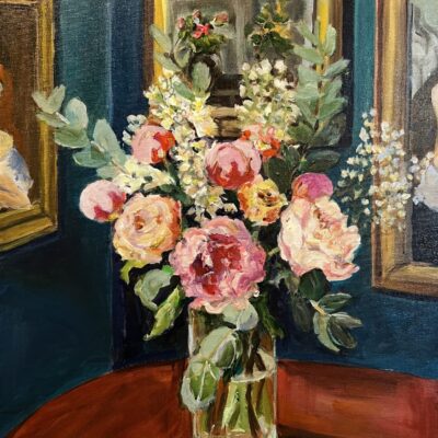 Margaret Powell - Still Life with Peonies and Stocks