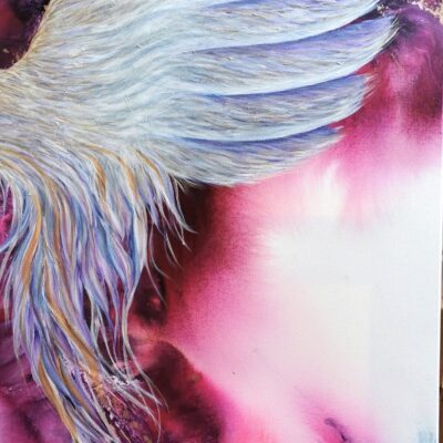 Jo Morris - Angel Feathers - Mixed Media