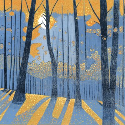 Layla Khani (Laylart Studio) - 'Into the Woodland'  | Reduction Linocut Print