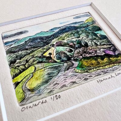 Hannah Lawson - Onwards, drypoint on zinc
