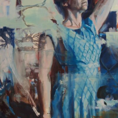 Sara Lightning - Part and Parcel: Provenance, oil on canvas, 91 x 60 cm