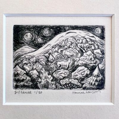 Hannah Lawson - Silence, drypoint on zinc