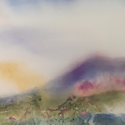 Jean Croft - Spring Mists.  Watercolour
