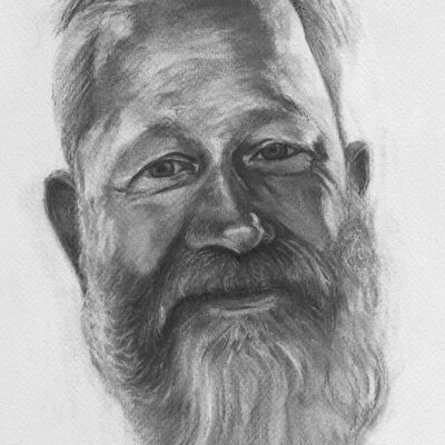 Donna Trim - 'Tommy' Willow charcoal on Fabriano