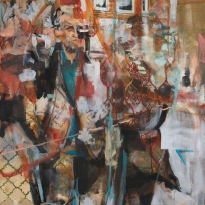 Sara Lightning - Collocations no. 2, oil on canvas, 150x 120 cm