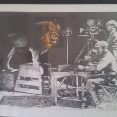 One Per Cent Studio (Malcolm Victory) - When The Lion Roared: from MGM backstage photo of the iconic image